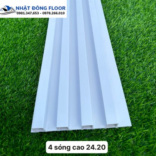 Các Loại Tấm Nhựa Ốp Tường Lam 4 Sóng Cao 2900 x 160 x 24 mm