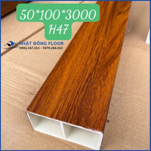 Các Loại Thanh Lam Hộp Nhựa Giả Gỗ Giá Rẻ 100x50mm