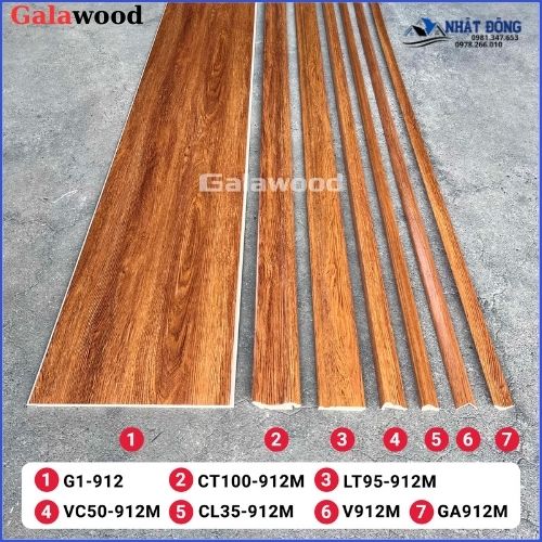 Tấm Ốp Nano Galawood Vân Gỗ Vàng Nâu G1-912