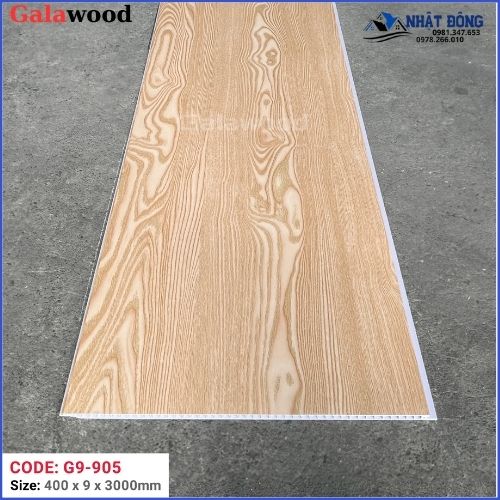 Tấm Ốp Nano Galawood Vân Gỗ Vàng Sồi G9-905 Natural Oak