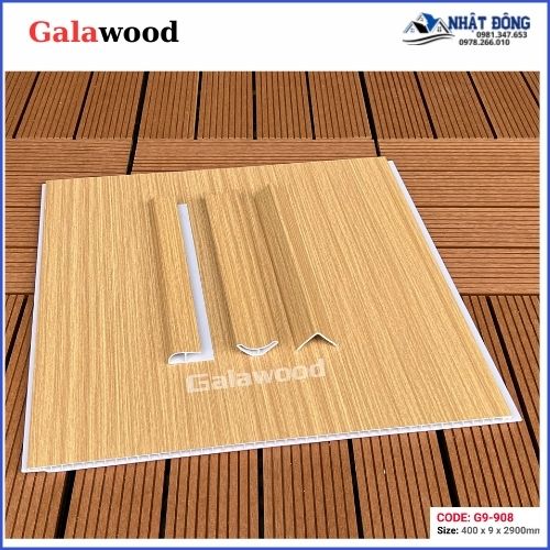 Tấm Ốp Nano Galawood Vân Gỗ Vàng Sồi Đậm G9-908 Honey Oak