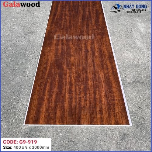 Tấm Ốp Nano Galawood Vân Gỗ Nâu Vàng G9-919 Golden Brown