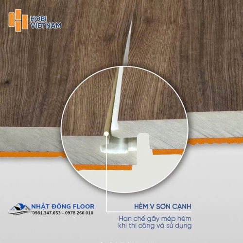 Sàn Nhựa Hobiwood Cốt 7mm+ 1.5mm Đế IPXE HS71