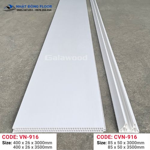 Vách Ngăn Phòng Nhựa Giả Gỗ 2 Mặt Galawood VN-916