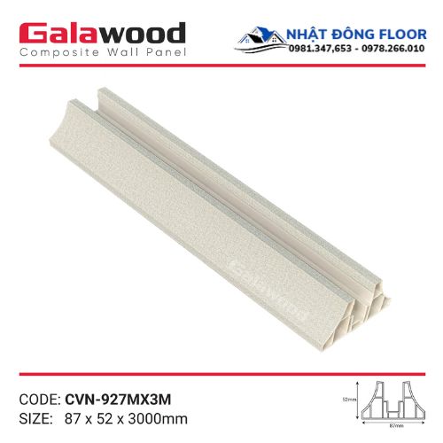 Vách Ngăn Phòng Nhựa Giả Gỗ 2 Mặt Galawood Giá Rẻ VN-927M