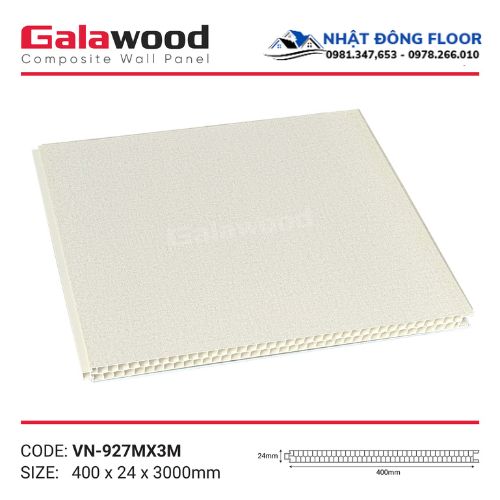 Vách Ngăn Phòng Nhựa Giả Gỗ 2 Mặt Galawood Giá Rẻ VN-927M