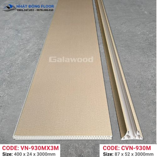 Vách Ngăn Phòng Nhựa Giả Gỗ 2 Mặt Galawood Giá Rẻ VN-930M