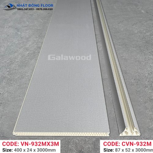 Vách Ngăn Phòng Nhựa Giả Gỗ 2 Mặt Galawood Giá Rẻ VN-932M