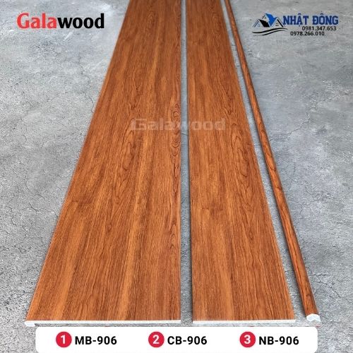 Mặt Bậc Cầu Thang Nhựa Giả Gỗ Galawood MB-906