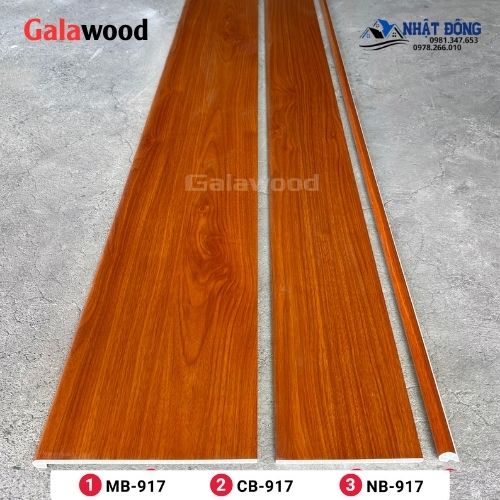 Mặt Bậc Cầu Thang Nhựa Giả Gỗ Galawood MB-917