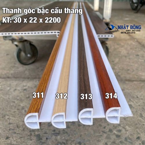 Mặt Bậc Cầu Thang Nhựa Giả Gỗ Giá Rẻ GRH-311