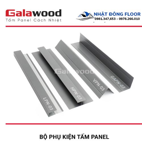 Tấm Ốp Panel Cách Nhiệt Galawood 4 Rảnh Xám PN4R-02