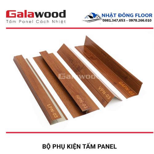 Tấm Ốp Panel Cách Nhiệt Galawood 3 Rảnh Nâu Cánh Gián PN3R-03