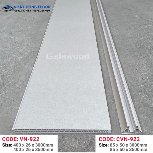 Vách Ngăn Phòng Nhựa Giả Gỗ 2 Mặt Galawood VN-922