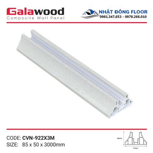 Vách Ngăn Phòng Nhựa Giả Gỗ 2 Mặt Galawood VN-922