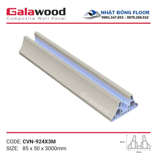 Vách Ngăn Phòng Nhựa Giả Gỗ 2 Mặt Galawood VN-924