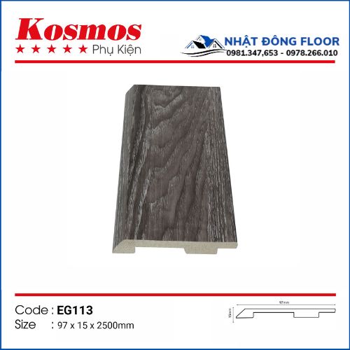 Len Tường Nhựa Giã Gỗ Kosmos EG101 Cao 97mm