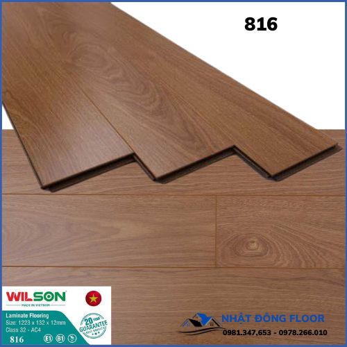 Sàn Gỗ Công Nghiệp WILSON 816 Dày 12mm