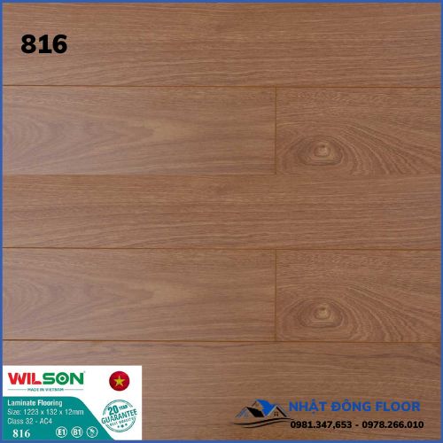 Sàn Gỗ Công Nghiệp WILSON 816 Dày 12mm