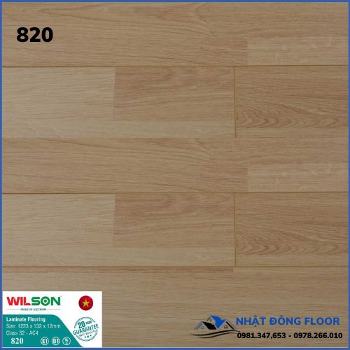 Sàn Gỗ Công Nghiệp WILSON 820 Dày 12mm