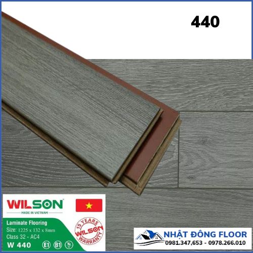 Sàn Gỗ Công Nghiệp WILSON W440 Dày 8mm