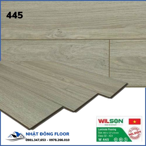 Sàn Gỗ Công Nghiệp WILSON W445 Dày 8mm