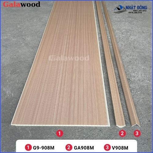 Tấm Ốp Nano Galawood Vân Gỗ Vàng Sồi Đậm G9-908 Honey Oak